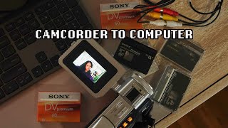 How To Transfer Camcorder Videos to Computer  Camcorder Cassettes to Digital  Camcorder Chronicles [upl. by Carline]