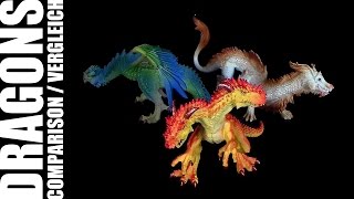 Safari Ltd ® Dragons 2015  Modellvergleich  Comparison  360° [upl. by Acinhoj446]