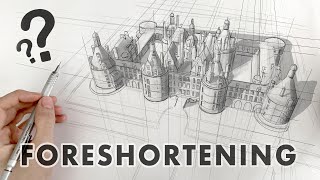 How To Do Foreshortening In Architectural Drawings  Art amp Architecture [upl. by Ahsauqram]