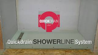 How to Install Linear Shower PET Pan System QuickDrain ShowerLine [upl. by Nedyaj]