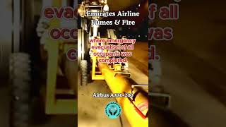 Emirates Airline Fumes amp Fire  Airbus A330200  planecrash shortsfeed shorts [upl. by Fianna]