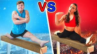 HOT vs COLD Gymnastics Challenge [upl. by Harty]