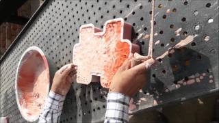 PAVING BLOCK MAKING PROCESS WITH SILICONE QUALITY [upl. by Portugal585]