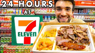 LIVING on 7ELEVEN FOODS in TAIWAN for 24 HOURS [upl. by Ytsihc]