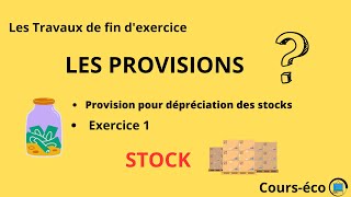 Exercice sur les provisions pour dépréciation des stocks [upl. by Atikan706]