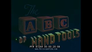 WALT DISNEY 1945 INDUSTRIAL CARTOON quotTHE ABC OF HAND TOOLSquot TOOL CARE amp HANDLING 87264 [upl. by Studner]