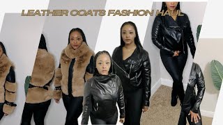 Fashionable Leather Coats Tryon Haul • Be winter ready and stylish •Fur coats are not for everyone [upl. by Selhorst]