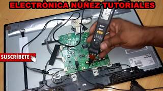 COMO REPARAR TARJETA MAIN  falla en pantalla LG  reparar fuente parte 2 [upl. by Merrow971]