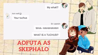 Aofuta as skephalo  haikyuu x dsmp  haikyuu texts [upl. by Docilla]