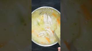 Cómo preparar sopa de patitas de pollo [upl. by Venn183]