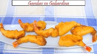 Gambas en Gabardina sin huevo  Receta de Cocina en Familia [upl. by Cung]