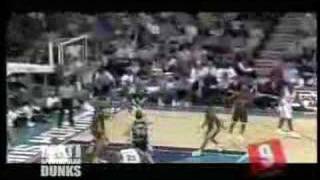 Baron Davis Dunks on ONeal [upl. by Seigler]