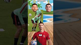 Messi and ronaldo🔥 football funny answer 😡 shrots funny cr7 football viralvideo [upl. by Lytsirk157]