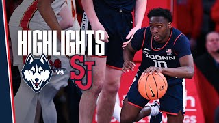 HIGHLIGHTS  1 UConn Mens Basketball at St Johns [upl. by Roselin]