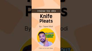 How to do Knife Pleats knifepleat pleats fashion education shorts trending viralshorts [upl. by Ewan657]