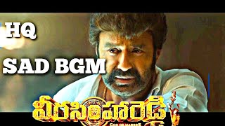 Veera Simha Reddy Sad BGM  Full Background Score  NBK  THAMANS [upl. by Templer]