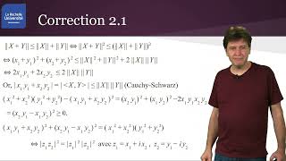 Topologie 25  Correction des exercices sur les normes [upl. by Ceporah]