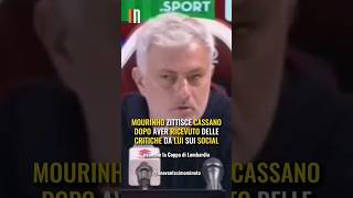 🥶 MOURINHO GELA CASSANO e SVALUTA la SUA CARRIERA Shorts [upl. by Roscoe]