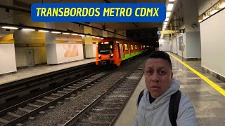 RECORRIENDO LOS TRANSBORDOS MÁS LARGOS DEL METRO CDMX [upl. by Odama3]