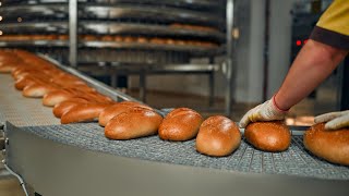 HOW ITS MADE BREAD  Automatic Production Line With High Technology Machines [upl. by Nuoras]