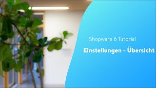 Einstellungen  Übersicht Shopware 6 Tutorial [upl. by Roper]