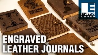 Engraved Leather Journals [upl. by Jecho]