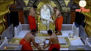 Todays Shree SAI Babas Mangal Snana Darshan and Shringar Darshan from Samadhi Mandir Shirdi [upl. by Tifanie]