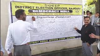 Signature Campaign under SVEEP held at GHSS Dalhori [upl. by Nonnac784]