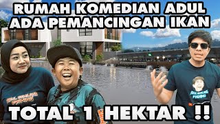 RUMAH ADUL ADA PEMANCINGAN IKAN 1 HEKTAR JADI JURAGAN EMPANG GREBEKRUMAH [upl. by Atirac86]