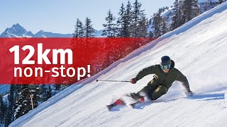 Längste Talabfahrt Vorarlbergs Hochjoch Totale 12km in Silvretta Montafon [upl. by Riha665]