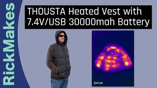 THOUSTA Heated Vest with 74VUSB 30000mah Battery [upl. by Hannibal826]