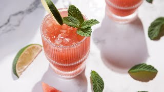 Watermelon Mint Margarita Mocktail Recipe [upl. by Nnayecats]