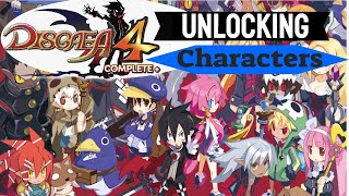 Lets Guide Disgaea 4 Complete   How to Unlock Characters [upl. by Sanjiv123]