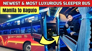 VICTORY LINER SLEEPER BUS  MANILA TO BAGUIO  Rate travel time amenities [upl. by Suoirad]