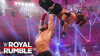 Roman Reigns vs Randy Orton vs AJ Styles vs LA Knight Royal Rumble 2024 highlights [upl. by Fast536]