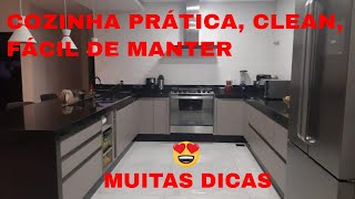 Dicas cozinha conceito aberto com ilha península para você se inspirar Cozinha em U [upl. by Thirzia]