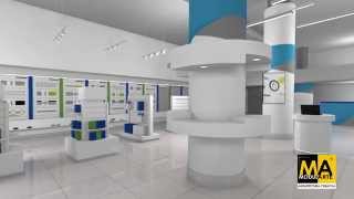 Diseño de Tienda Comercial en 3D Arquitectura Publicitaria [upl. by Odranreb]