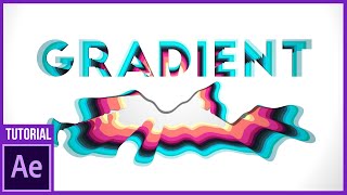 Flat 3D Gradient After Effects Tutorial [upl. by Lenssen]