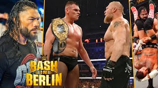 WWE Bash In Berlin 31 August 2024 Highlights  Brock Lesnar Returns Roman Reigns Attacks Bloodline [upl. by Boorman]