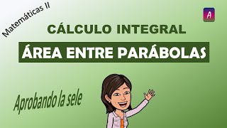 Área del recinto formado por dos parábolas Ejercicio de Selectividad MCPV1415OrdA4 EAU UPVEHU [upl. by Ennazzus]