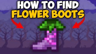 Terraria How To Get Flower Boots  Terraria Flower Boots 1449 [upl. by Pip444]