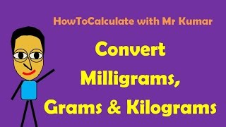 How to Convert Milligrams Grams and Kilograms [upl. by Ydisac221]