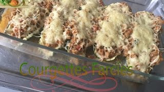 🥒Recettes de la Courgette Farcie🍱 [upl. by Attiuqehs]