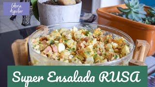 Ensalada RUSA Casera  como hacer ensalada rusa [upl. by Aisereht]