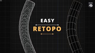 Easy ShrinkwrapRetopo In Blender [upl. by Ardle]