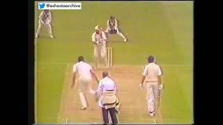 Crisp Graham Gooch superb drive through midwicket off Merv Hughes 2nd Ashes Test 1989 [upl. by Ayotyal285]