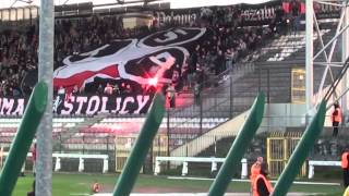 Polonia Warszawa ŁKS Łódź kibicowsko  03052015 [upl. by Peltier255]