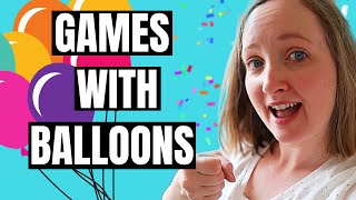 5 Birthday Party Games for Kids with Balloons [upl. by Yerroc564]