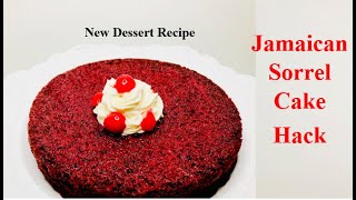 How to make Jamaican Sorrel Cake in 2022 No Alcohol No Fruits [upl. by Jorin]