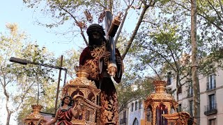 Semana Santa en Barcelona 2023 Procesión Viernes Santo Barcelona [upl. by Dolora]